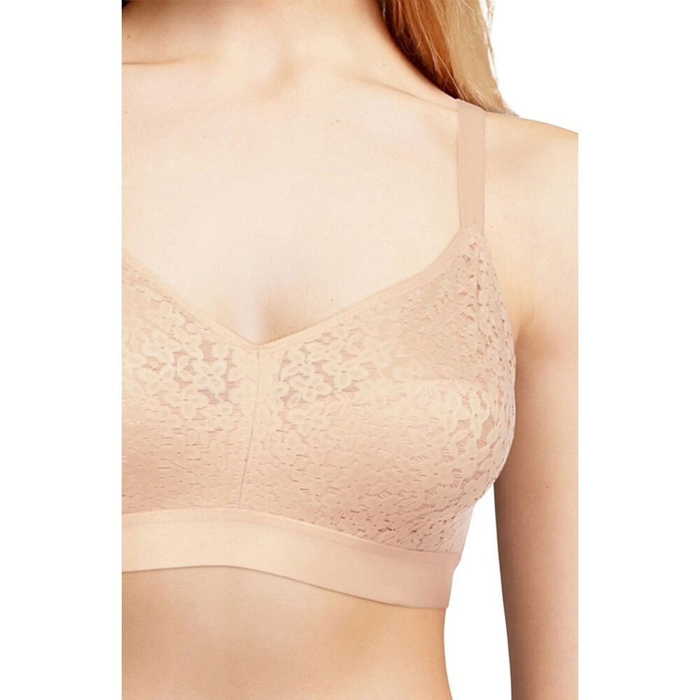 🆕CHANTELLE Norah Wireless Non-Padded Bra 38DDDD Nude Blush Beige #13F8 - Picture 4 of 10